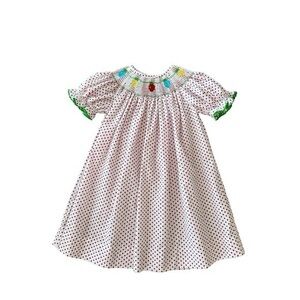 Southern Sunshine Toddler Girl Preppy‎ Smocked Holiday Christmas Dress 18 Months